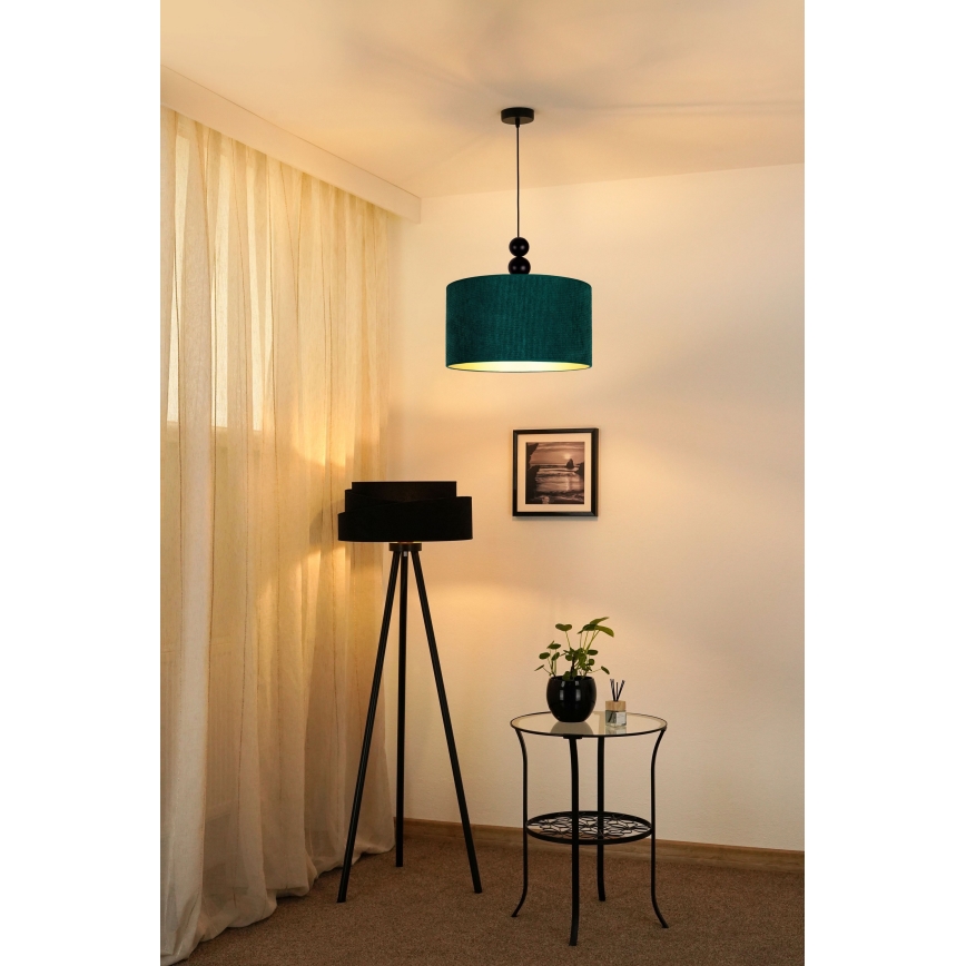 Duolla - Hanglamp aan een koord LYON 1xE27/15W/230V diameter 40 cm groen