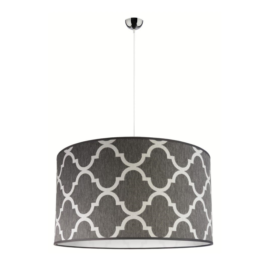 Duolla - Hanglamp aan een koord MAROKO 1xE27/40W/230V diameter 45 cm grijs/wit
