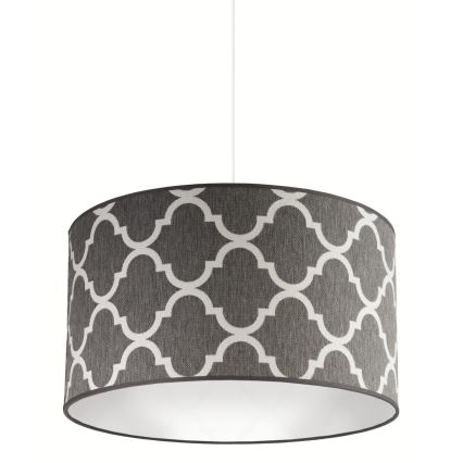 Duolla - Hanglamp aan een koord MAROKO 1xE27/40W/230V diameter 45 cm grijs/wit