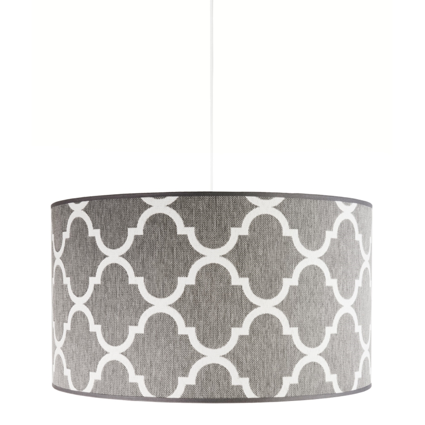 Duolla - Hanglamp aan een koord MAROKO 1xE27/40W/230V diameter 45 cm grijs/wit