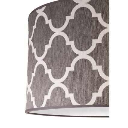Duolla - Hanglamp aan een koord MAROKO 1xE27/40W/230V diameter 45 cm grijs/wit