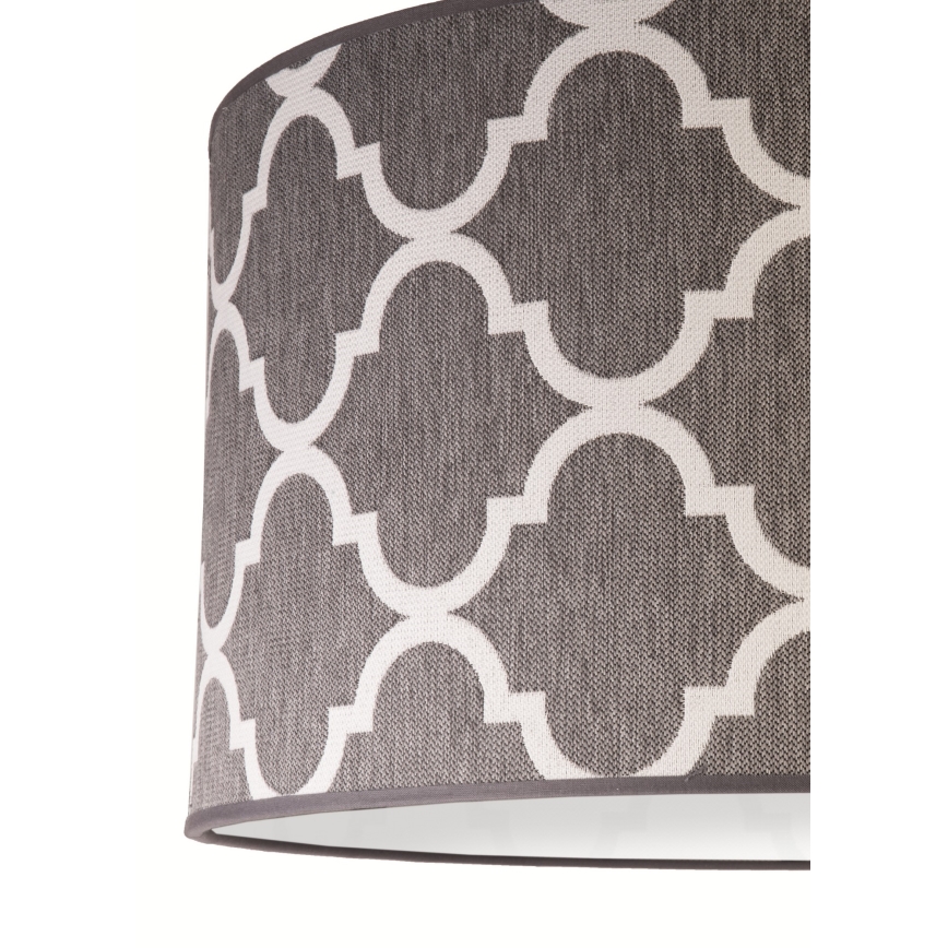 Duolla - Hanglamp aan een koord MAROKO 1xE27/40W/230V diameter 45 cm grijs/wit