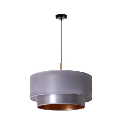 Duolla - Hanglamp aan een koord NANTES 1xE27/15W/230V diameter 45 cm zilver/koper