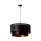 Duolla - Hanglamp aan een koord NANTES 1xE27/15W/230V diameter 45 cm zwart/koper