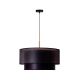 Duolla - Hanglamp aan een koord NANTES 1xE27/15W/230V diameter 45 cm zwart/koper