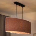 Duolla - Hanglamp aan een koord OVAL 2xE27/15W/230V roze