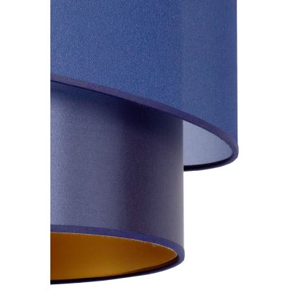 Duolla - Hanglamp aan een koord PARIJS 1xE27/15W/230V diameter 40 cm blauw/goud