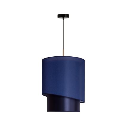 Duolla - Hanglamp aan een koord PARIJS 1xE27/15W/230V diameter 40 cm blauw/goud