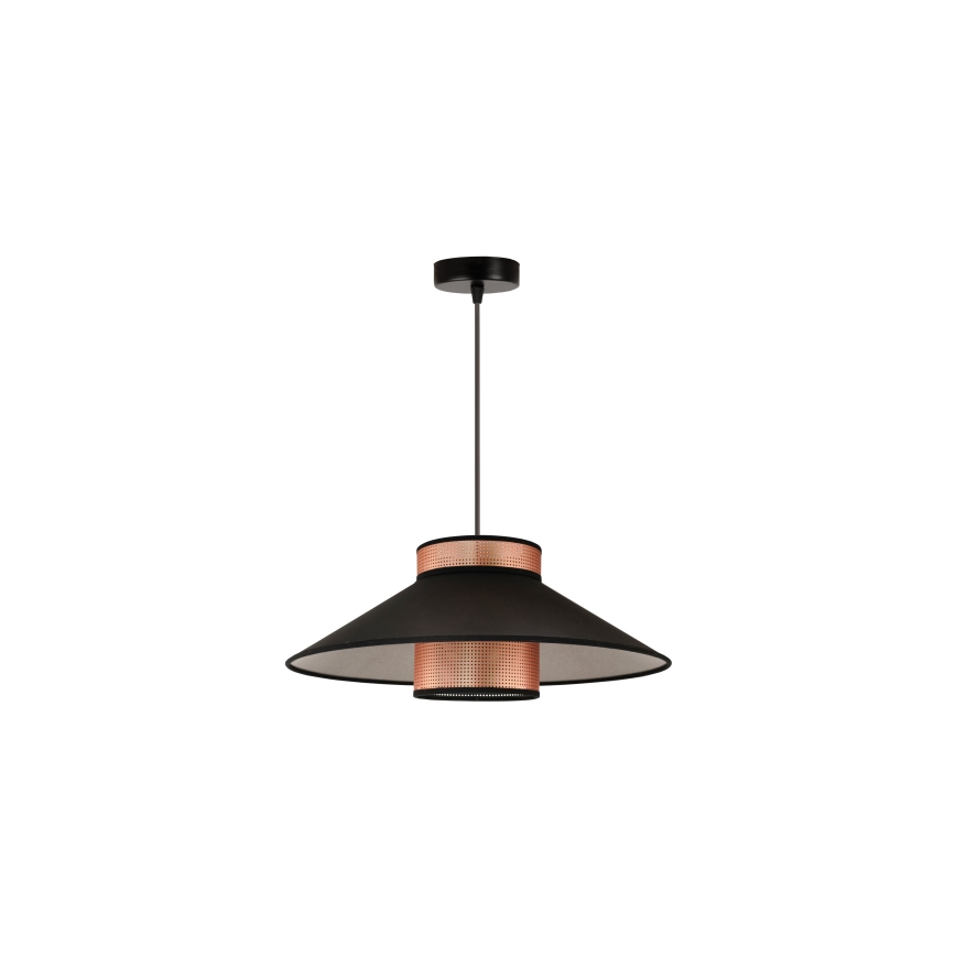 Duolla - Hanglamp aan een koord RIO SHINY 1xE27/15W/230V diameter 45 cm zwart/koper