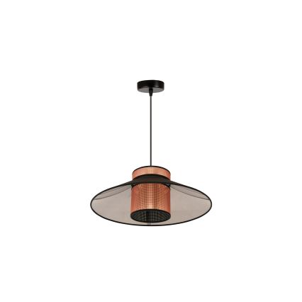 Duolla - Hanglamp aan een koord RIO SHINY 1xE27/15W/230V diameter 45 cm zwart/koper
