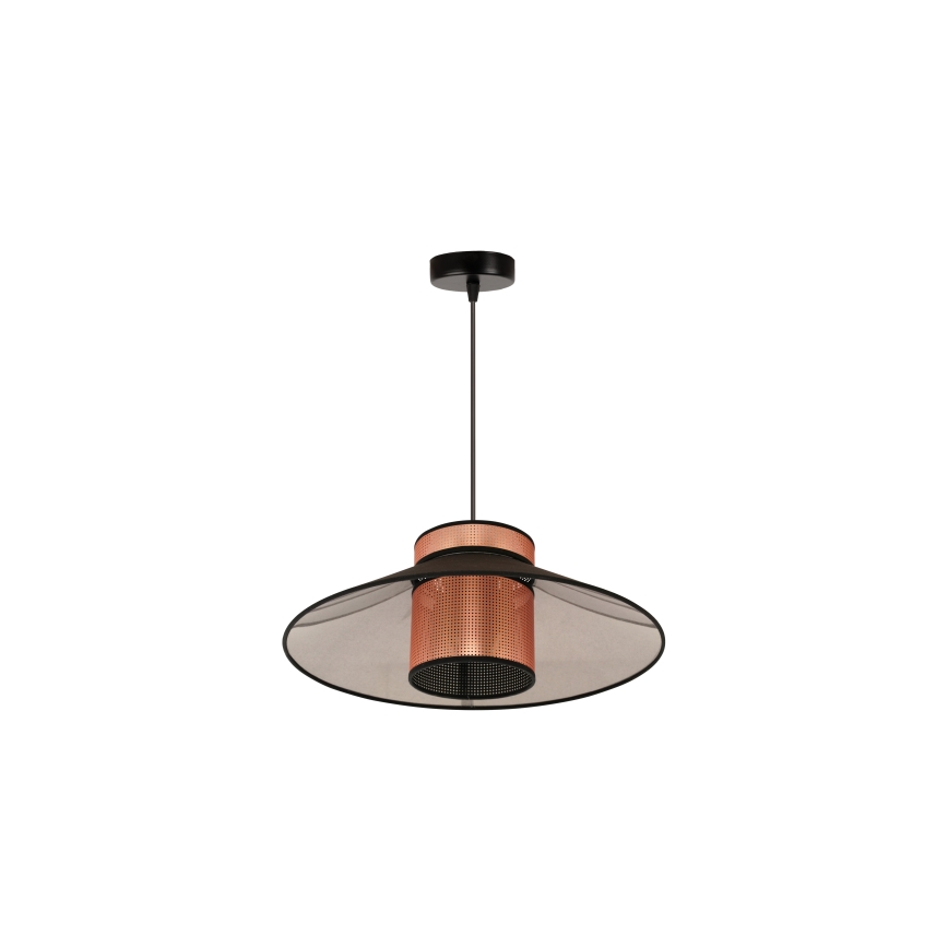 Duolla - Hanglamp aan een koord RIO SHINY 1xE27/15W/230V diameter 45 cm zwart/koper