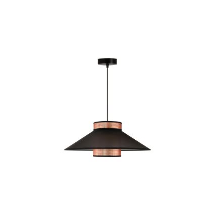 Duolla - Hanglamp aan een koord RIO SHINY 1xE27/15W/230V diameter 45 cm zwart/koper