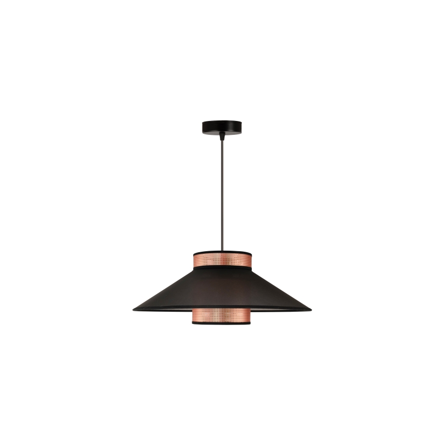 Duolla - Hanglamp aan een koord RIO SHINY 1xE27/15W/230V diameter 45 cm zwart/koper