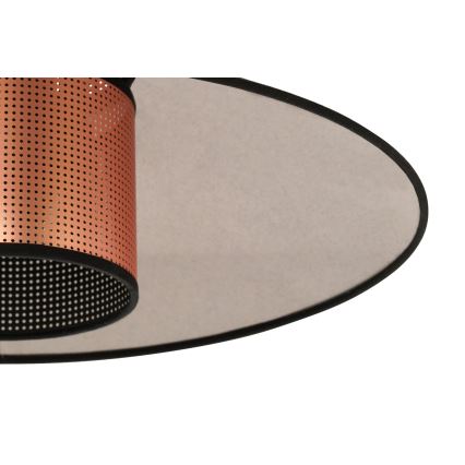 Duolla - Hanglamp aan een koord RIO SHINY 1xE27/15W/230V diameter 45 cm zwart/koper