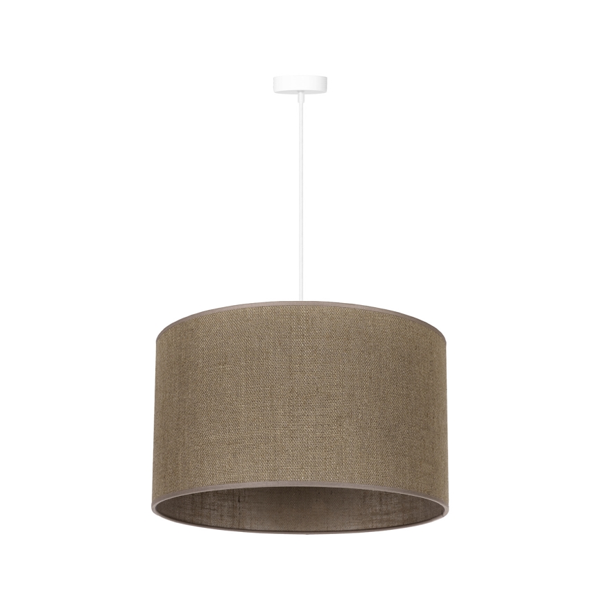 Duolla - Hanglamp aan een koord ROLLER 1xE27/15W/230V diameter 40 cm bruin