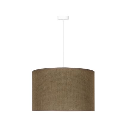 Duolla - Hanglamp aan een koord ROLLER 1xE27/15W/230V diameter 40 cm bruin