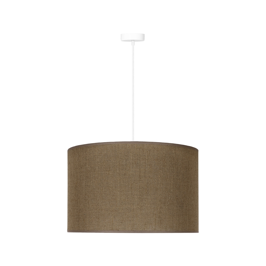 Duolla - Hanglamp aan een koord ROLLER 1xE27/15W/230V diameter 40 cm bruin