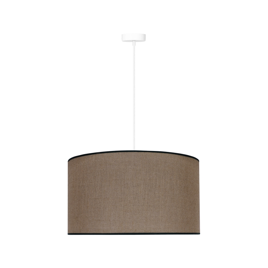Duolla - Hanglamp aan een koord ROLLER 1xE27/15W/230V diameter 40 cm bruin/zwart