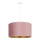 Duolla - Hanglamp aan een koord ROLLER 1xE27/15W/230V diameter 40 cm roze/goud