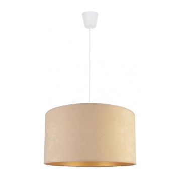 Duolla - Hanglamp aan een koord ROLLER 1xE27/40W/230V diameter 40 cm beige