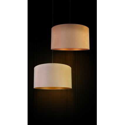 Duolla - Hanglamp aan een koord ROLLER 1xE27/40W/230V diameter 40 cm beige