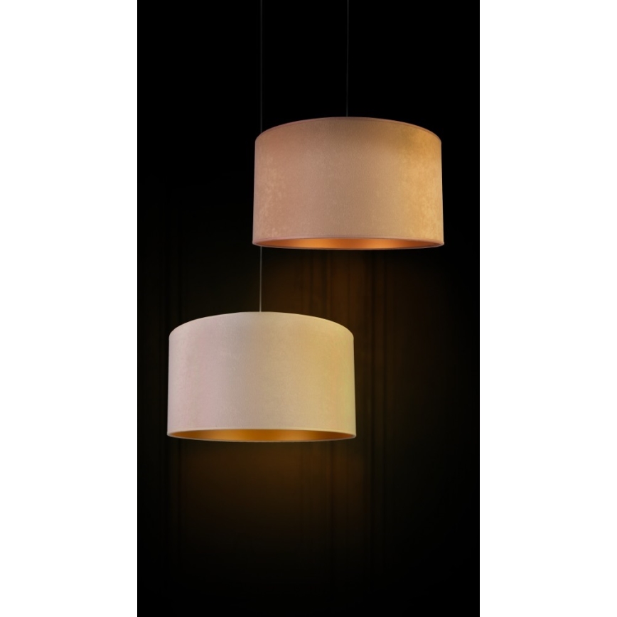 Duolla - Hanglamp aan een koord ROLLER 1xE27/40W/230V diameter 40 cm beige