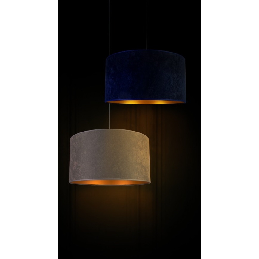 Duolla - Hanglamp aan een koord ROLLER 1xE27/40W/230V diameter 40 cm grijs