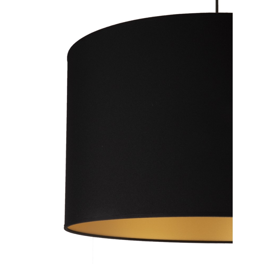 Duolla - Hanglamp aan een koord ROLLER 1xE27/40W/230V diameter 45 cm zwart
