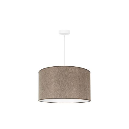 Duolla - Hanglamp aan een koord ROLLER ECO RECYCLING 1xE27/15W/230V diameter 45 cm bruin