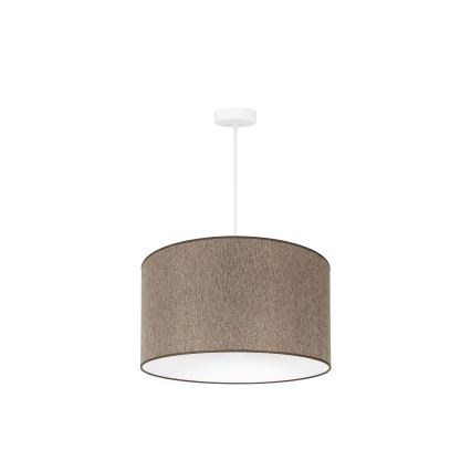 Duolla - Hanglamp aan een koord ROLLER ECO RECYCLING 1xE27/15W/230V diameter 45 cm bruin