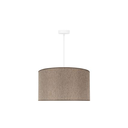 Duolla - Hanglamp aan een koord ROLLER ECO RECYCLING 1xE27/15W/230V diameter 45 cm bruin