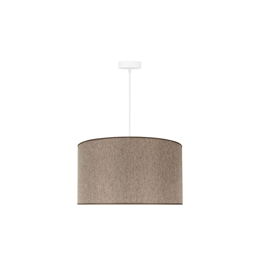 Duolla - Hanglamp aan een koord ROLLER ECO RECYCLING 1xE27/15W/230V diameter 45 cm bruin