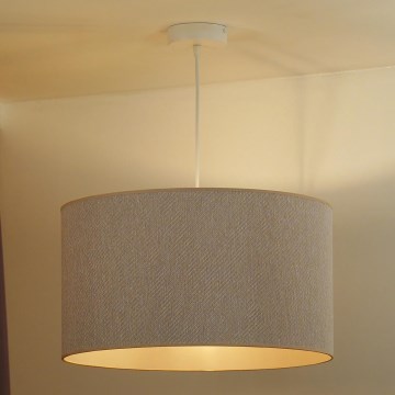 Duolla - Hanglamp aan een koord ROLLER ECO RECYCLING 1xE27/15W/230V diameter 45 cm crème