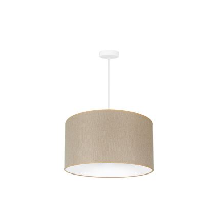 Duolla - Hanglamp aan een koord ROLLER ECO RECYCLING 1xE27/15W/230V diameter 45 cm crème