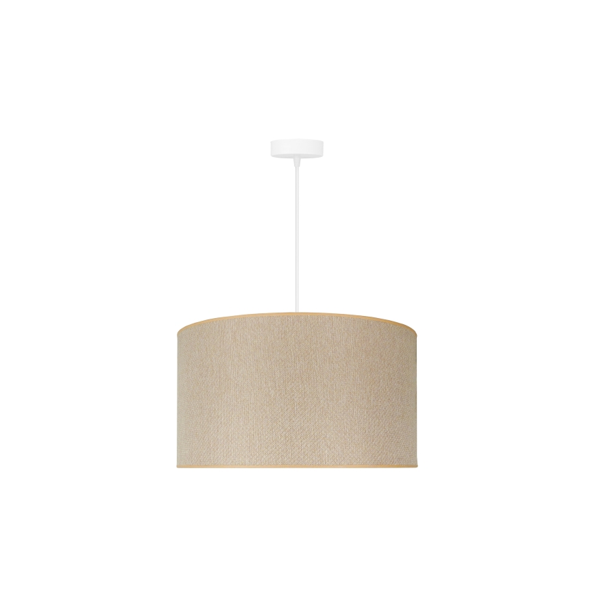 Duolla - Hanglamp aan een koord ROLLER ECO RECYCLING 1xE27/15W/230V diameter 45 cm crème