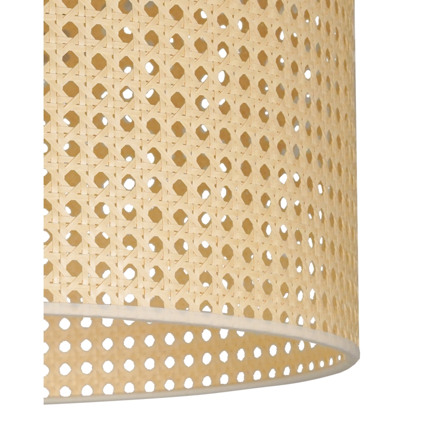 Duolla - Hanglamp aan een koord ROLLER RATTAN 1xE27/15W/230V diameter 45 cm beige