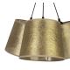 Duolla - Hanglamp aan een koord ROSSA 3xE27/40W/230V goud