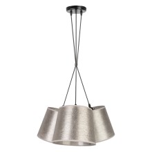 Duolla - Hanglamp aan een koord ROSSA 3xE27/40W/230V zilver