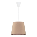 Duolla - Hanglamp aan een koord SOLO 1xE27/40W/230V diameter 24 cm beige