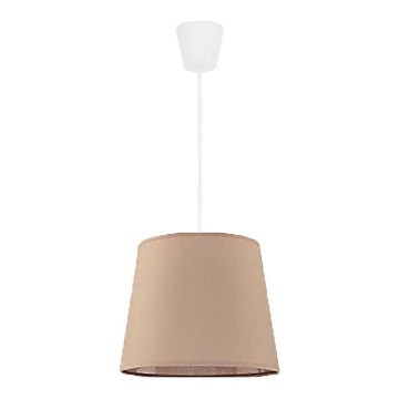 Duolla - Hanglamp aan een koord SOLO 1xE27/40W/230V diameter 24 cm beige