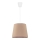Duolla - Hanglamp aan een koord SOLO 1xE27/40W/230V diameter 24 cm beige