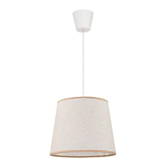 Duolla - Hanglamp aan een koord SOLO 1xE27/40W/230V diameter 24 cm licht beige