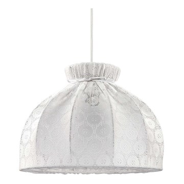 Duolla - Hanglamp aan een koord SYMPHONY 1xE27/40W/230V diameter 38 cm wit