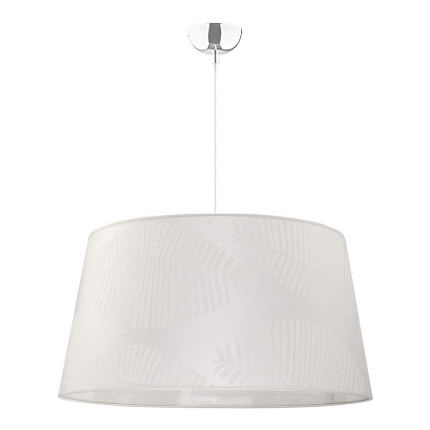 Duolla - Hanglamp aan een koord TENOR 1xE27/40W/230V diameter 60 cm wit/bladeren