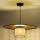 Duolla - Hanglamp aan een koord TOKYO RATTAN 1xE27/15W/230V diameter 50 cm goud/rotan