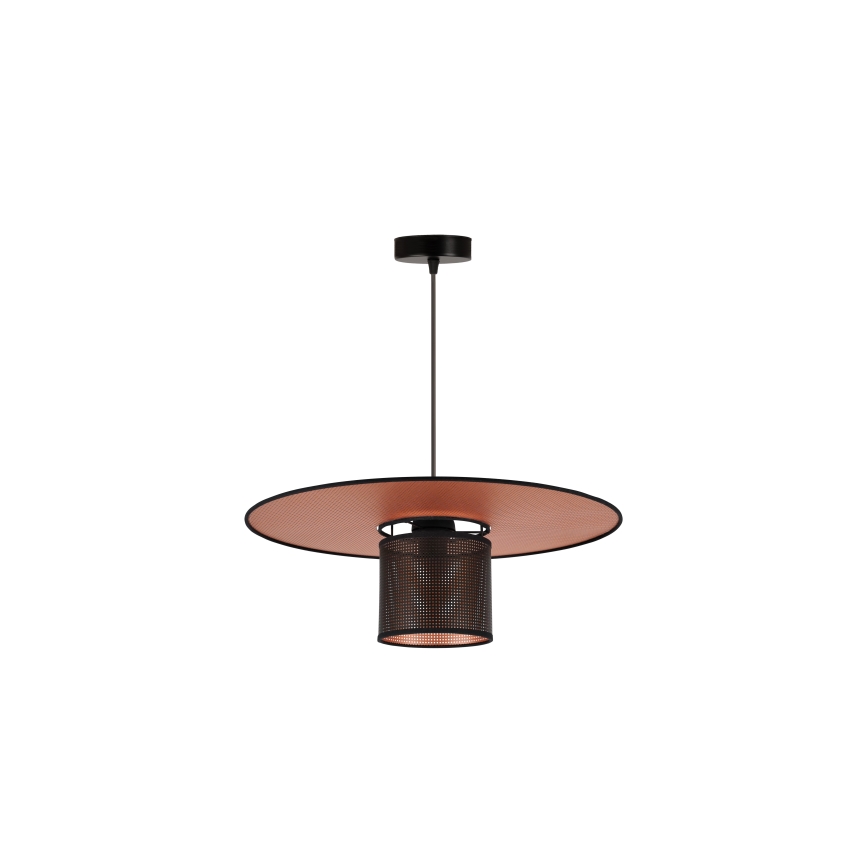 Duolla - Hanglamp aan een koord TOKYO SHINY 1xE27/15W/230V diameter 50 cm zwart/koper