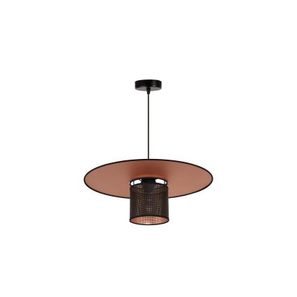 Duolla - Hanglamp aan een koord TOKYO SHINY 1xE27/15W/230V diameter 50 cm zwart/koper