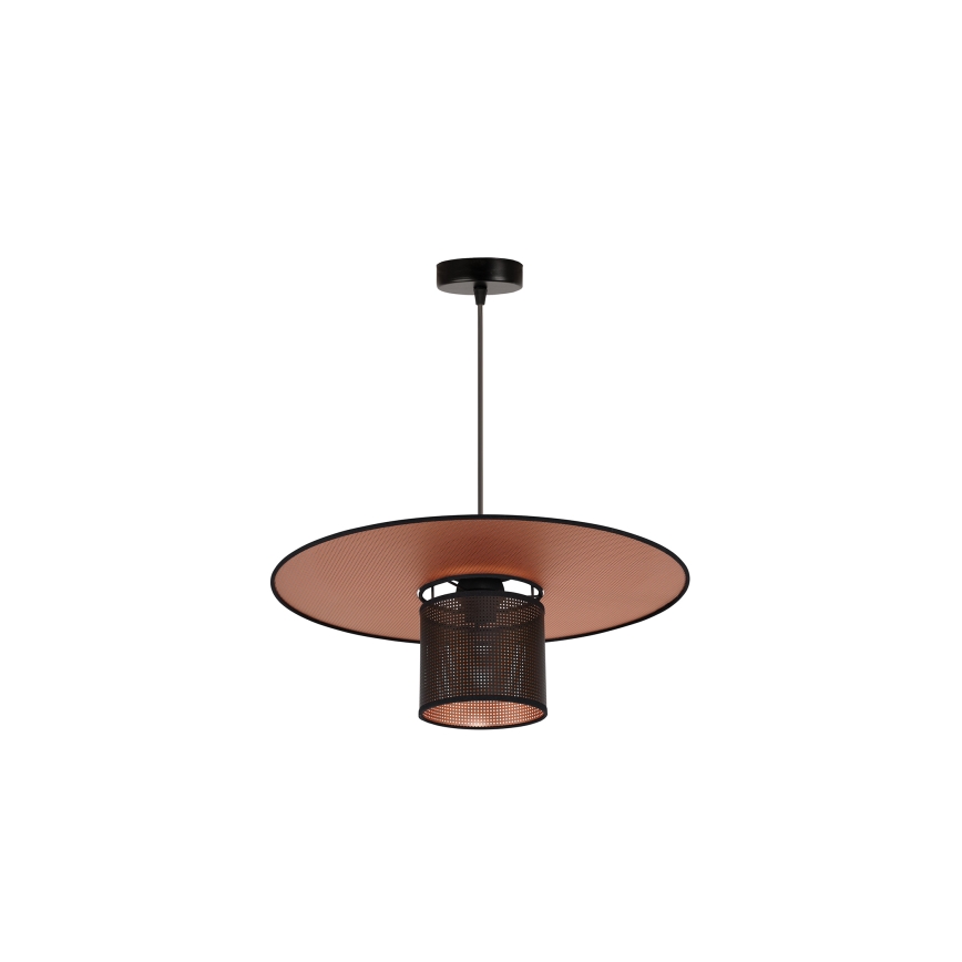 Duolla - Hanglamp aan een koord TOKYO SHINY 1xE27/15W/230V diameter 50 cm zwart/koper
