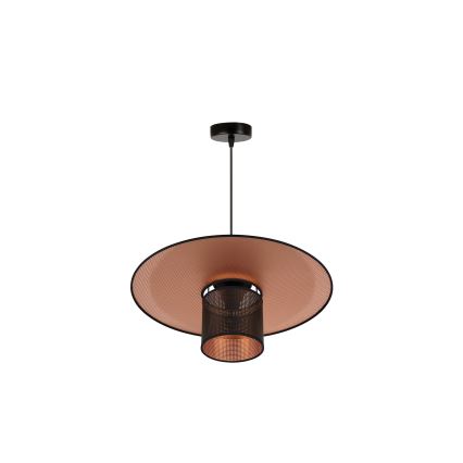Duolla - Hanglamp aan een koord TOKYO SHINY 1xE27/15W/230V diameter 50 cm zwart/koper