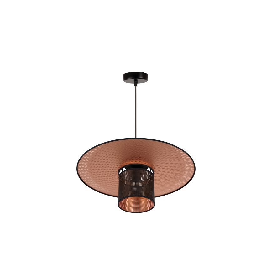 Duolla - Hanglamp aan een koord TOKYO SHINY 1xE27/15W/230V diameter 50 cm zwart/koper